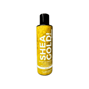 Shea butter tanning lotion bottle, 200ml size.