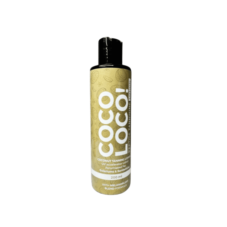 Coco Loco coconut tanning lotion bottle