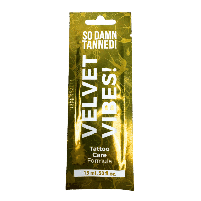 Velvet Vibes tattoo care formula sachet