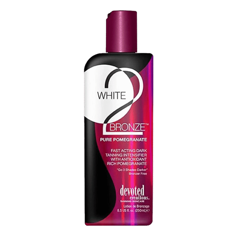 White 2 Bronze tanning lotion bottle